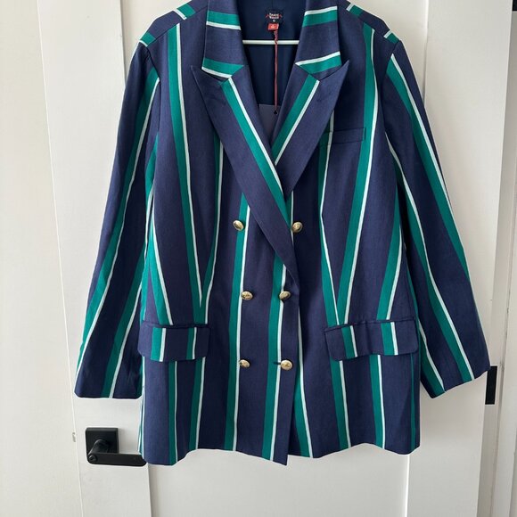 Target x Rowing Blazers | Striped Double Breasted Blazer | 3X -- NWT - Picture 2 of 6